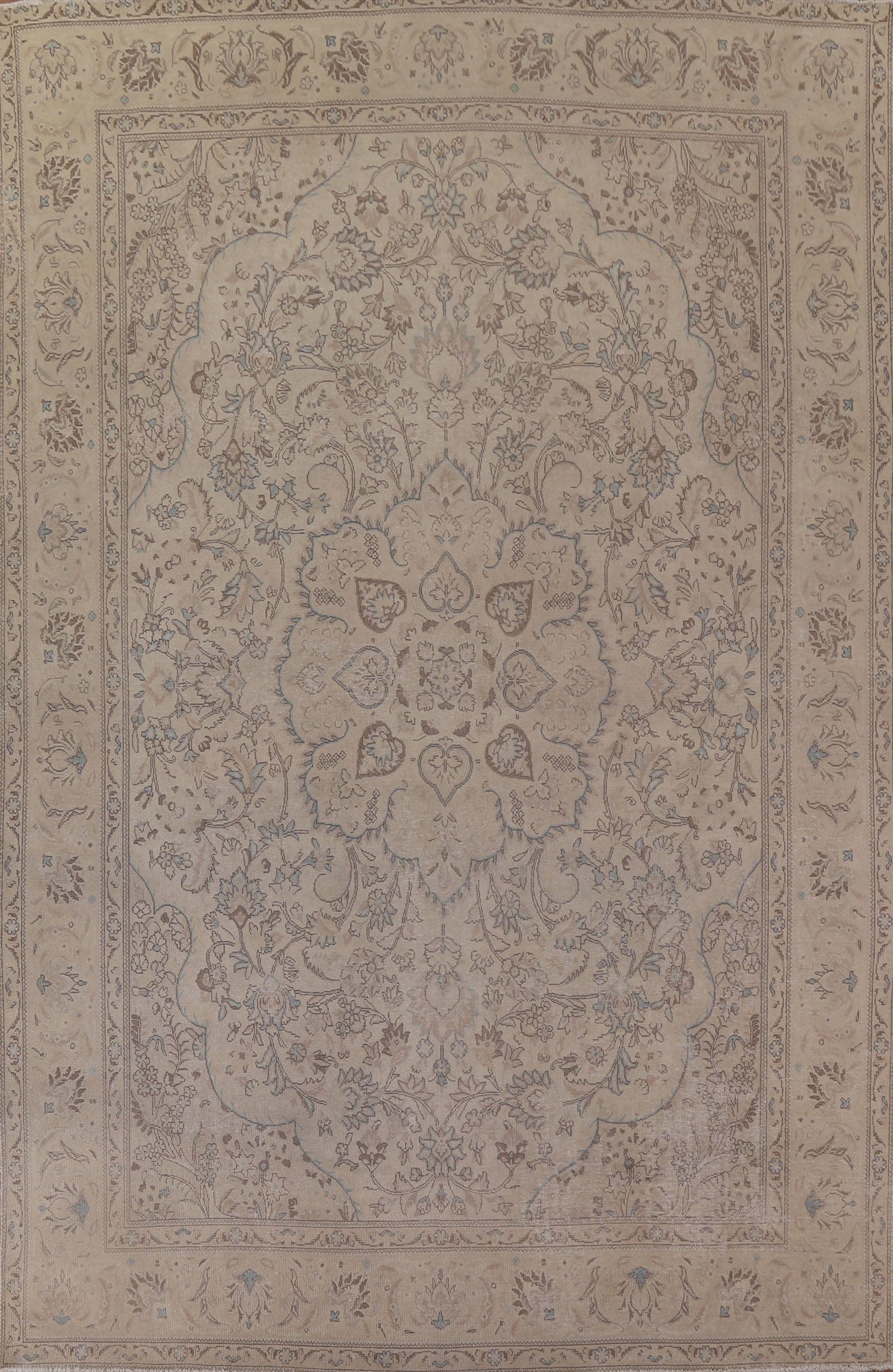 Distressed Tabriz Persian Area Rug 10x13