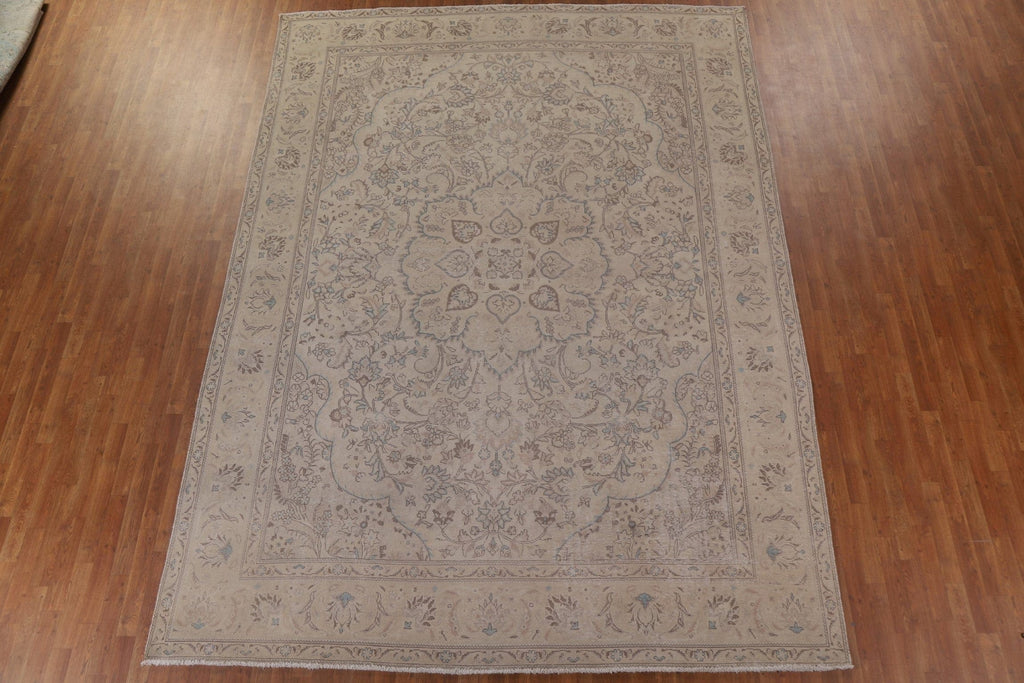 Distressed Tabriz Persian Area Rug 10x13