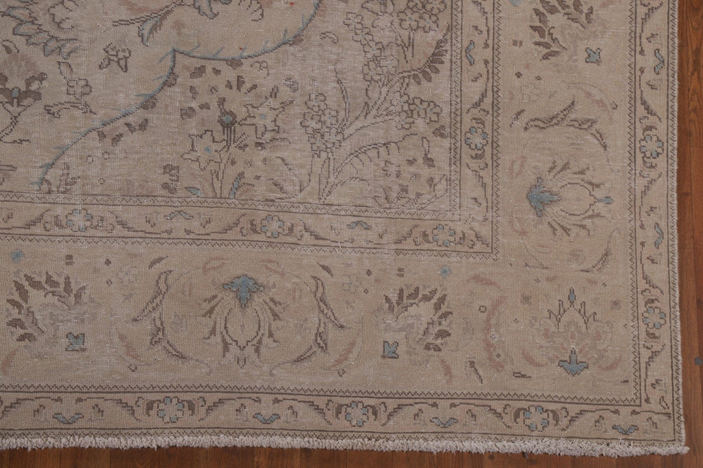 Distressed Tabriz Persian Area Rug 10x13