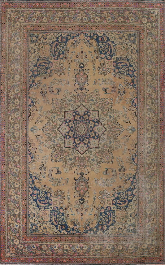 Handmade Wool Mashad Persian Area Rug 8x11