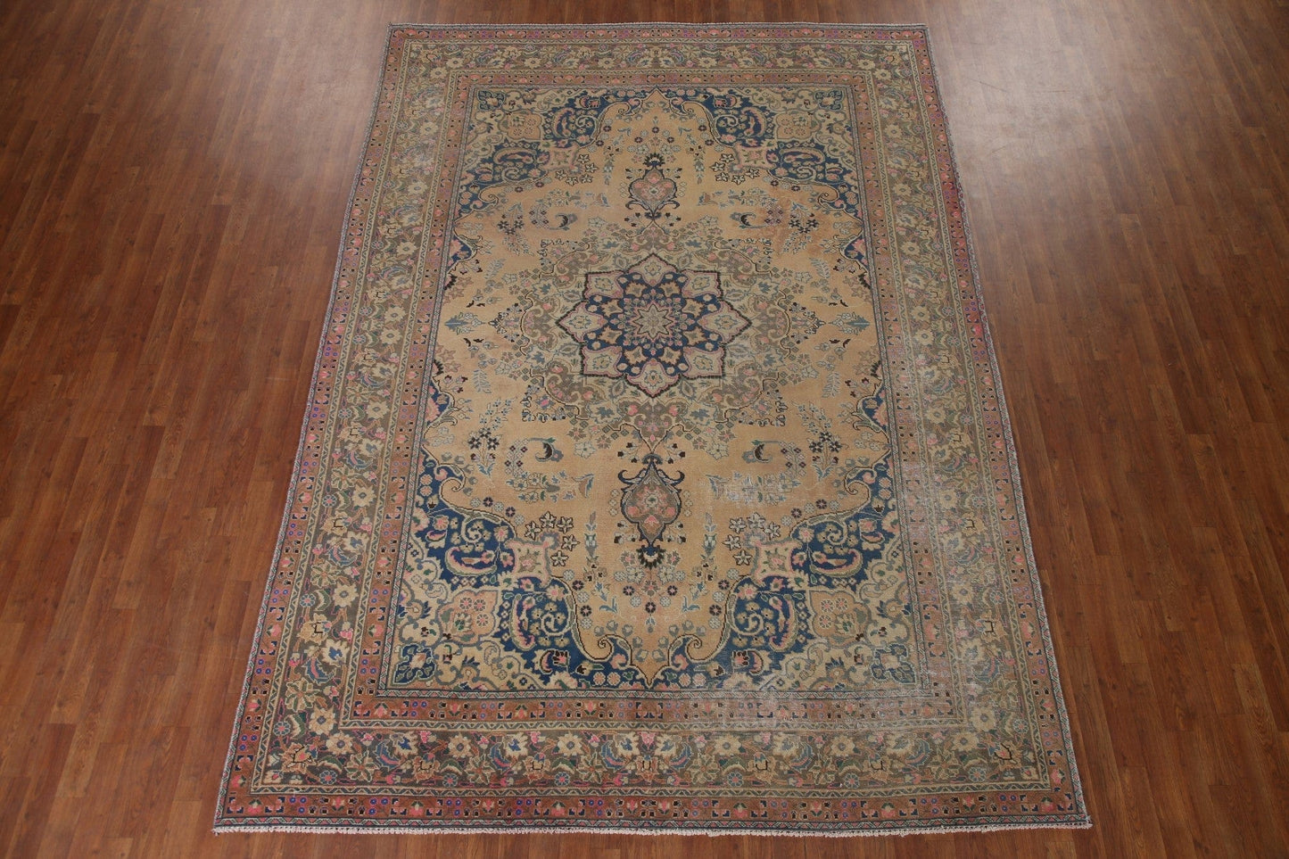 Handmade Wool Mashad Persian Area Rug 8x11