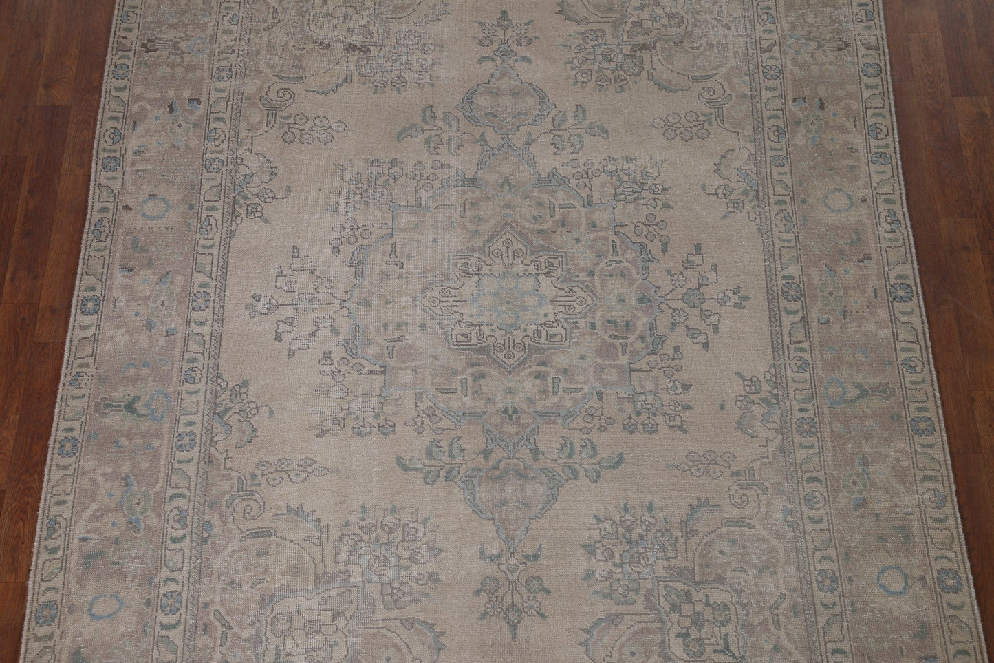 Wool Distressed Tabriz Persian Area Rug 6x9