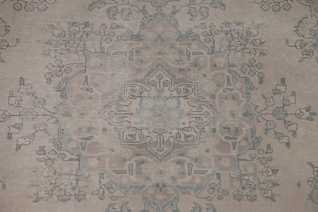 Wool Distressed Tabriz Persian Area Rug 6x9