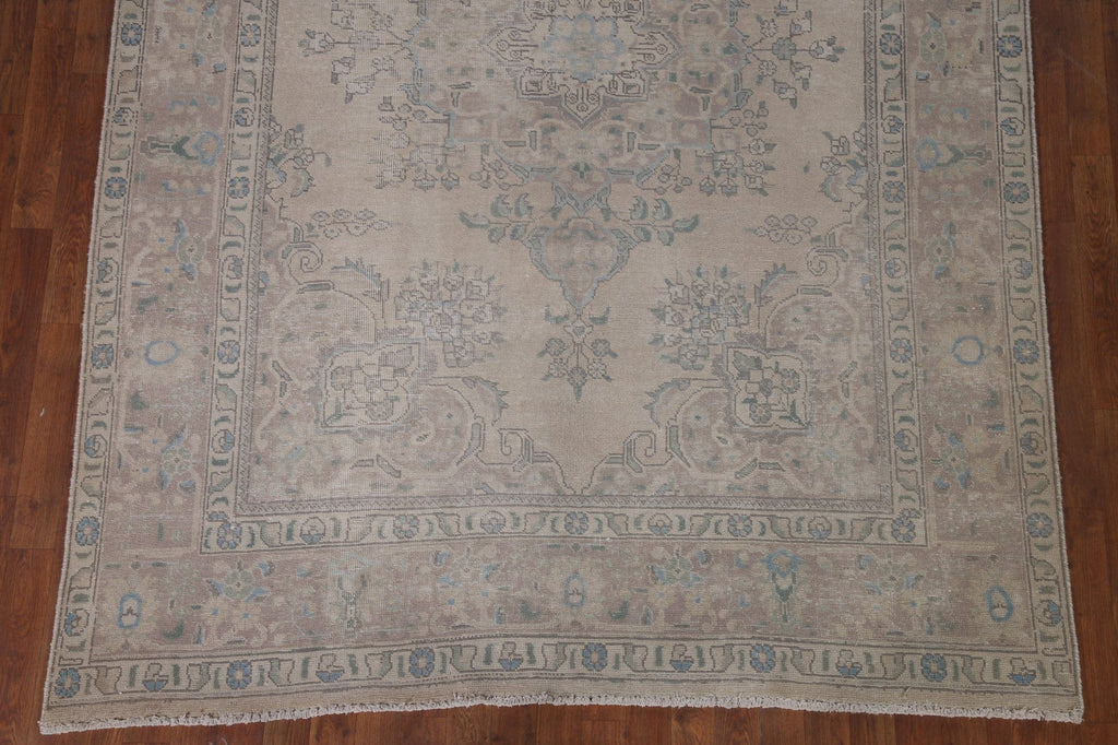 Wool Distressed Tabriz Persian Area Rug 6x9