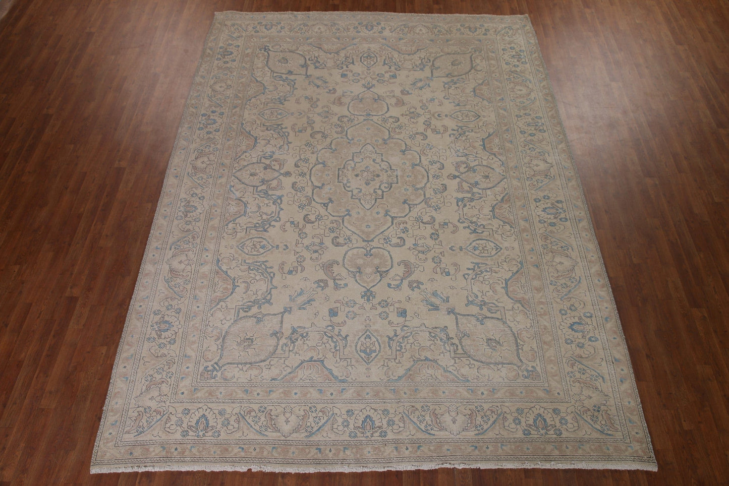 Distressed Tabriz Persian Area Rug 9x12