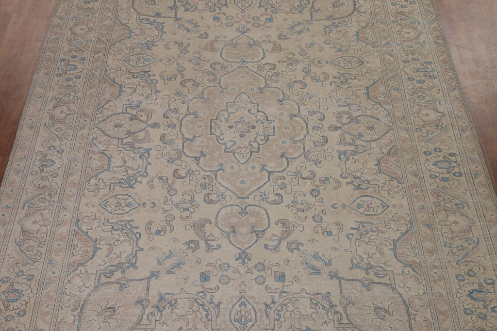 Distressed Tabriz Persian Area Rug 9x12