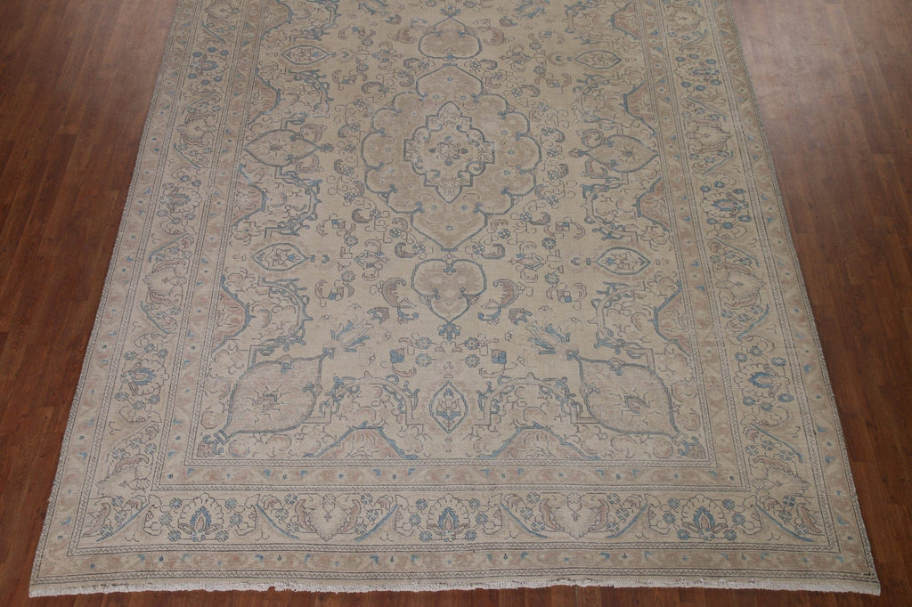 Distressed Tabriz Persian Area Rug 9x12