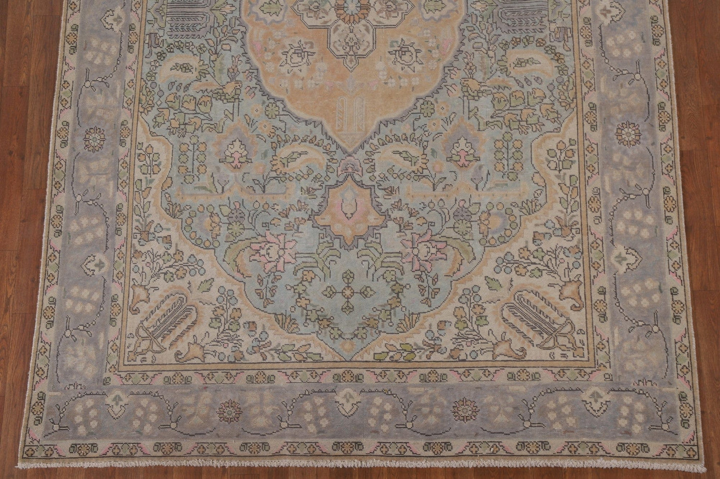 Distressed Tabriz Persian Area Rug 6x10