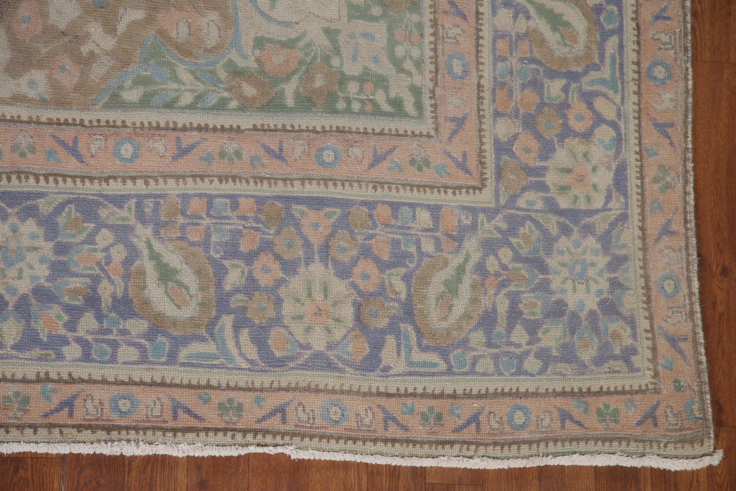 Distressed Tabriz Persian Area Rug 10x13