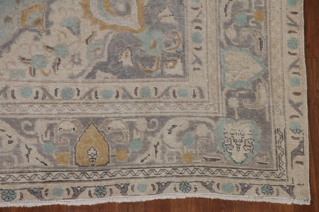 Distressed Over-Dyed Tabriz Persian Area Rug 8x11