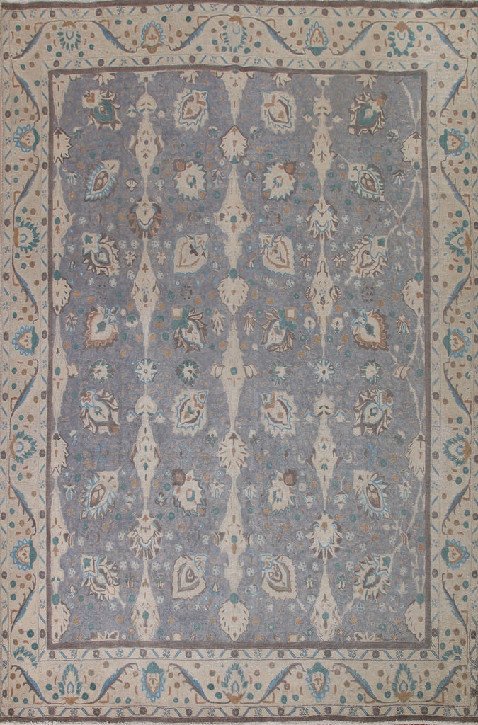 Distressed Tabriz Persian Area Rug 10x12