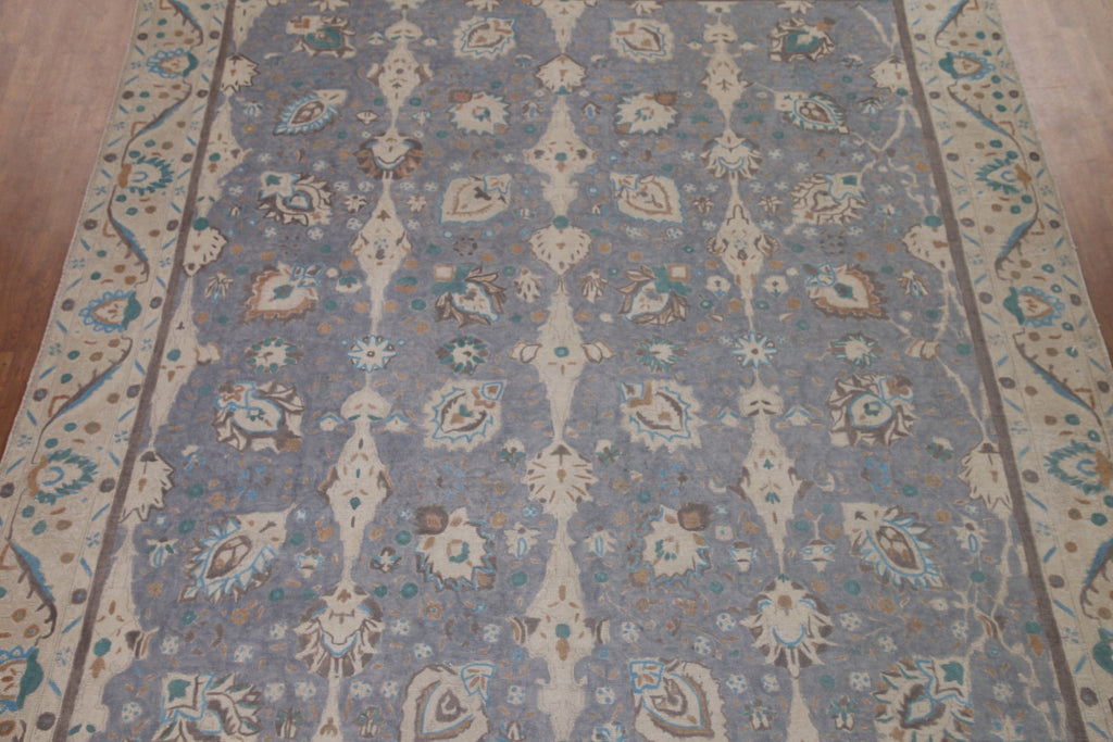 Distressed Tabriz Persian Area Rug 10x12