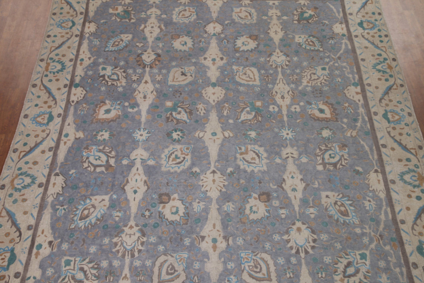 Distressed Tabriz Persian Area Rug 10x12