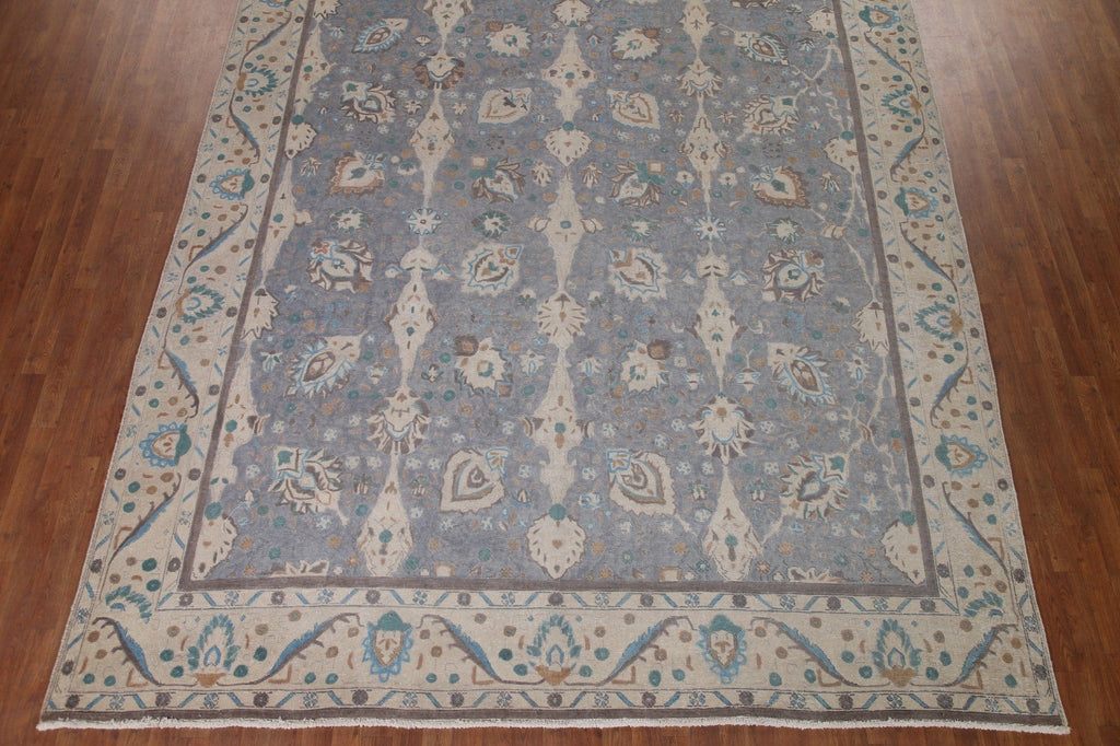 Distressed Tabriz Persian Area Rug 10x12