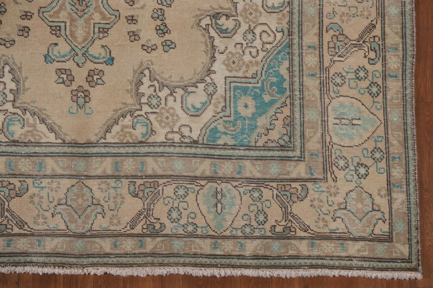 Distressed Tabriz Persian Area Rug 6x9