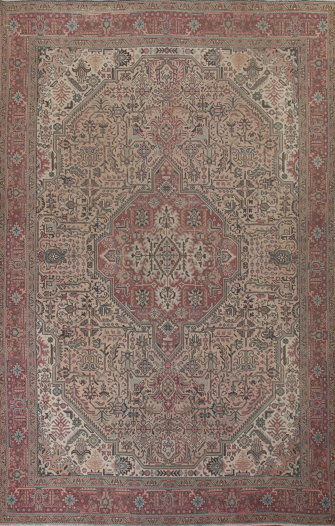 Geometric Tabriz Persian Area Rug 10x13