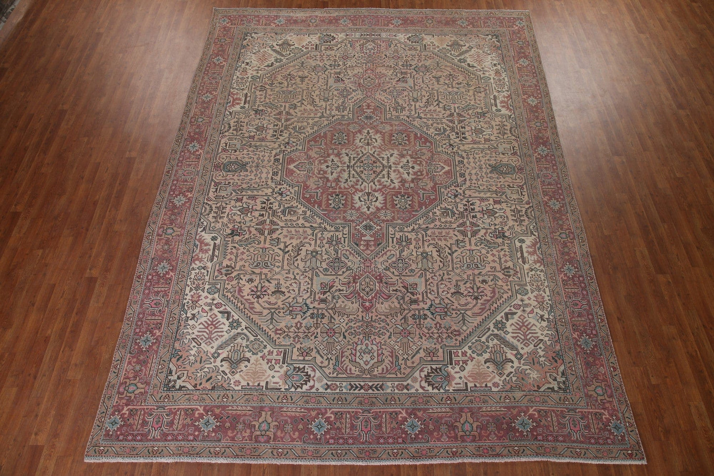 Geometric Tabriz Persian Area Rug 10x13