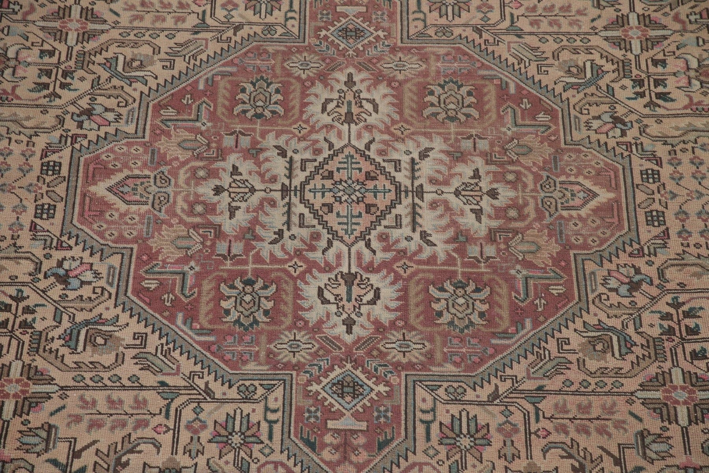 Geometric Tabriz Persian Area Rug 10x13