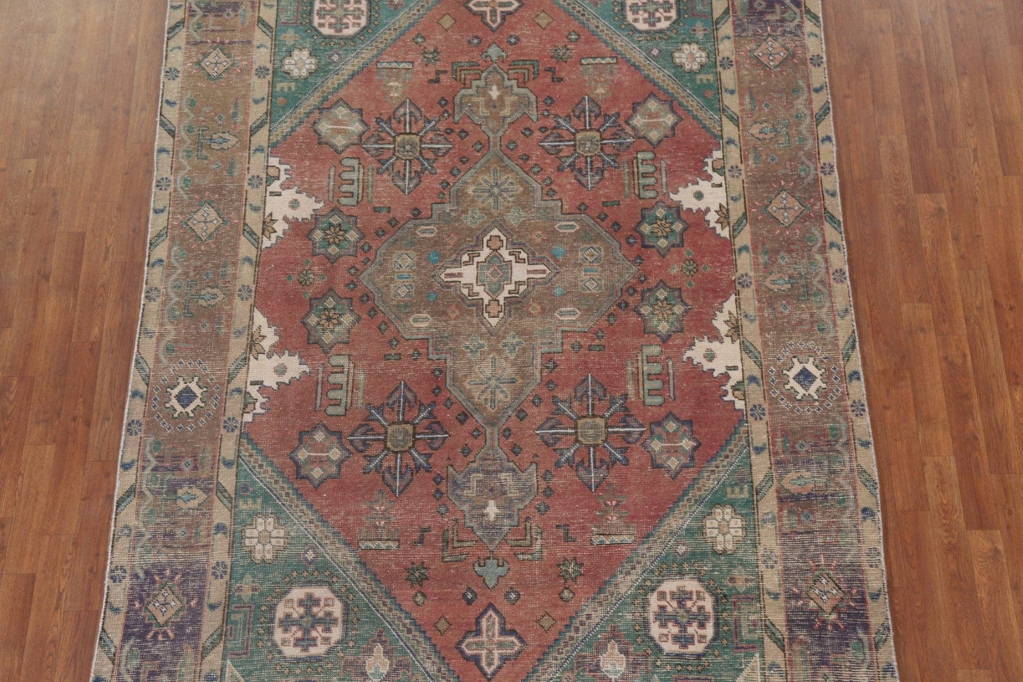 Distressed Tabriz Persian Area Rug 7x10