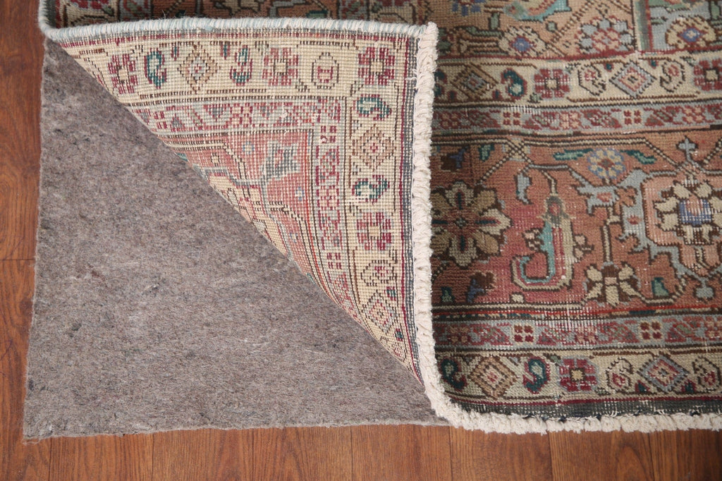 Distressed Wool Tabriz Persian Area Rug 7x10