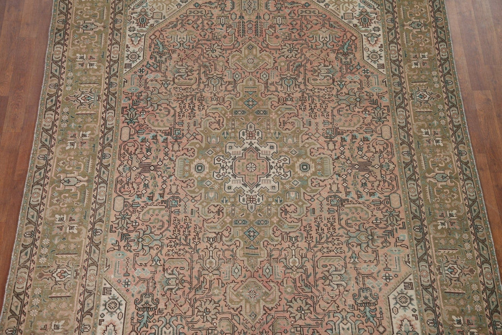 Distressed Tabriz Persian Area Rug 6x9