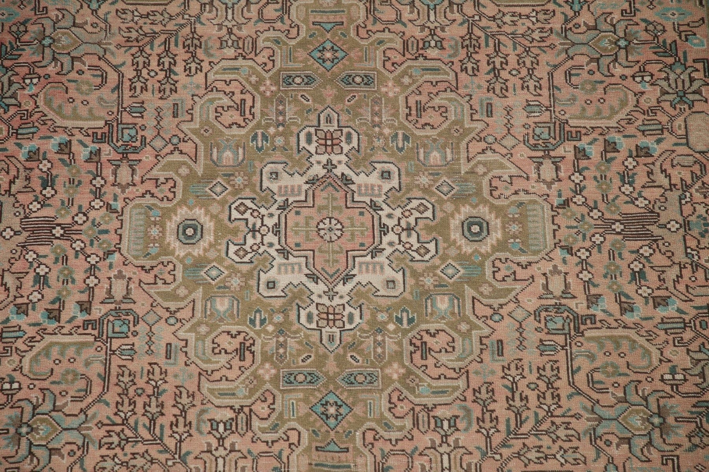 Distressed Tabriz Persian Area Rug 6x9