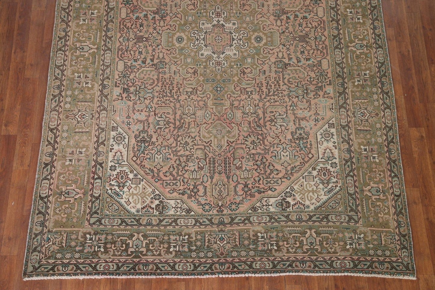 Distressed Tabriz Persian Area Rug 6x9