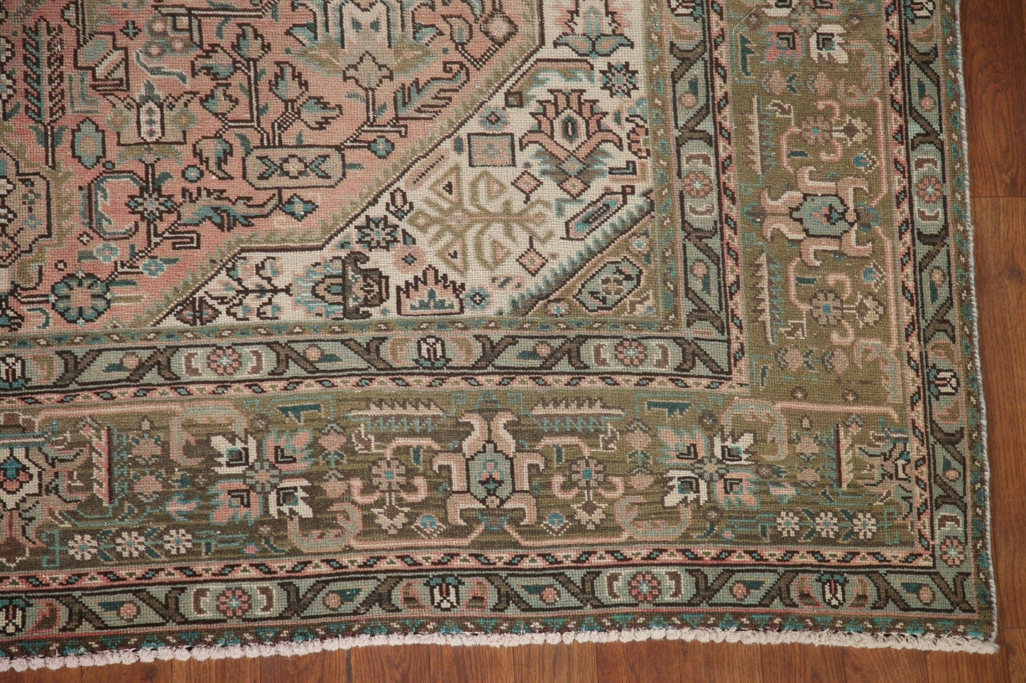 Distressed Tabriz Persian Area Rug 6x9