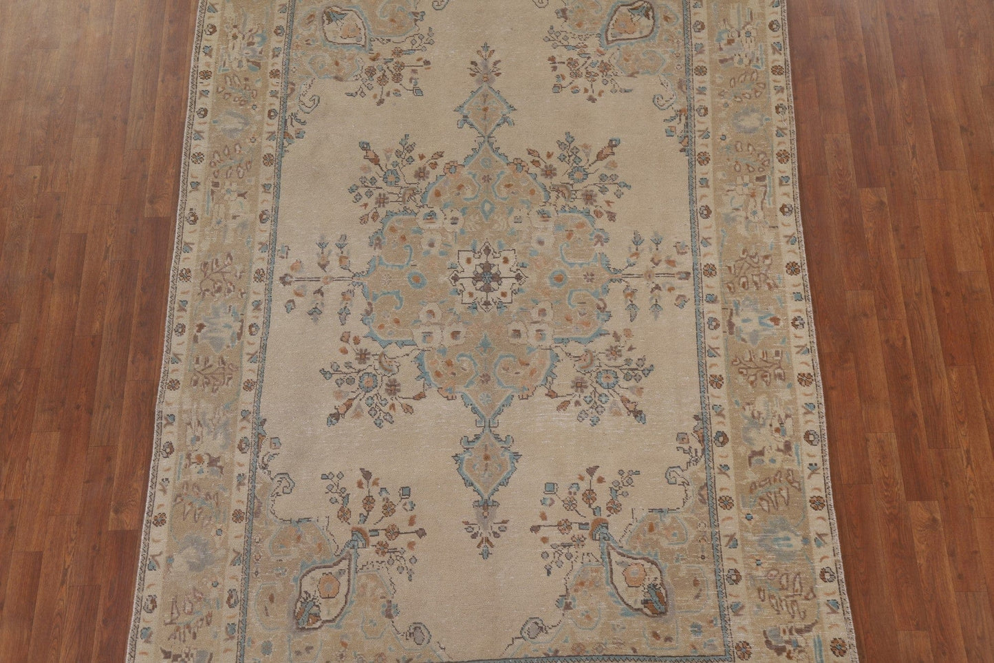 Vintage Wool Tabriz Persian Area Rug 6x10