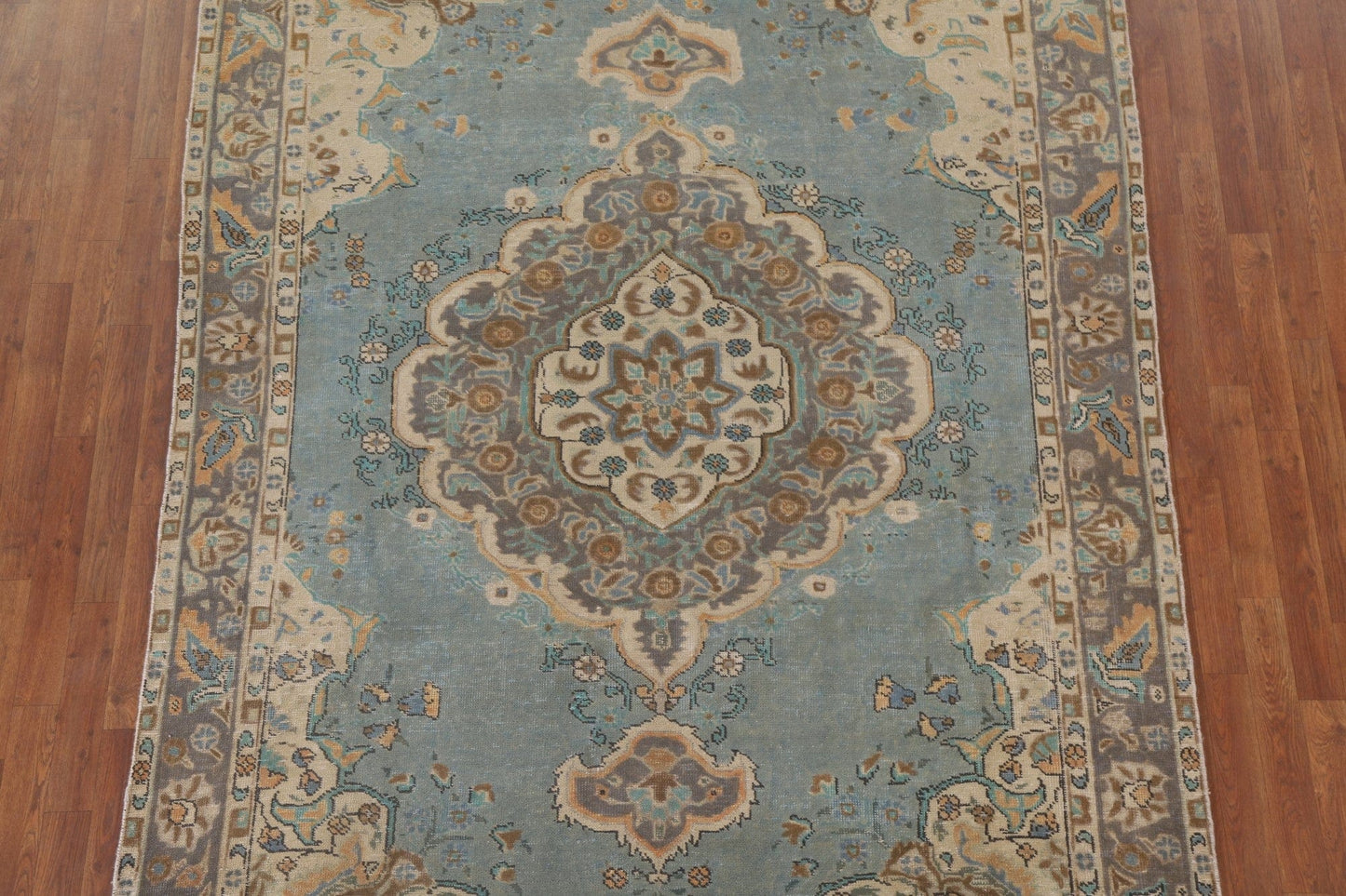 Distressed Tabriz Persian Area Rug 6x9