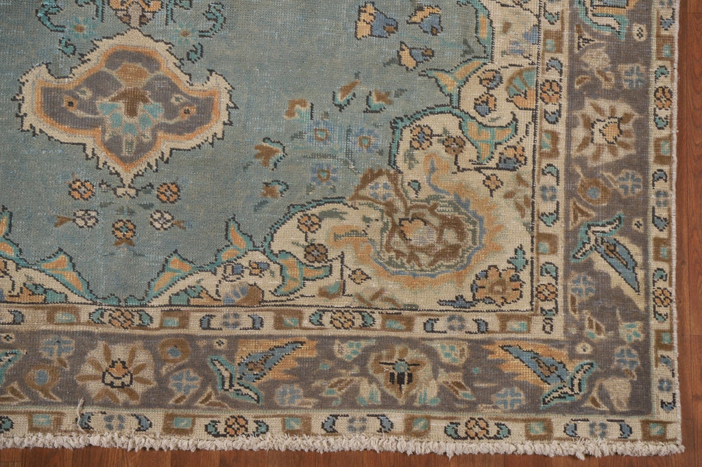 Distressed Tabriz Persian Area Rug 6x9