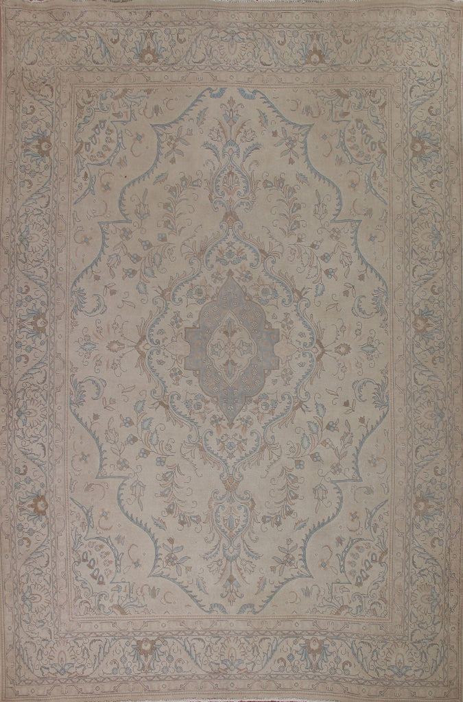 Distressed Tabriz Persian Area Rug 10x12