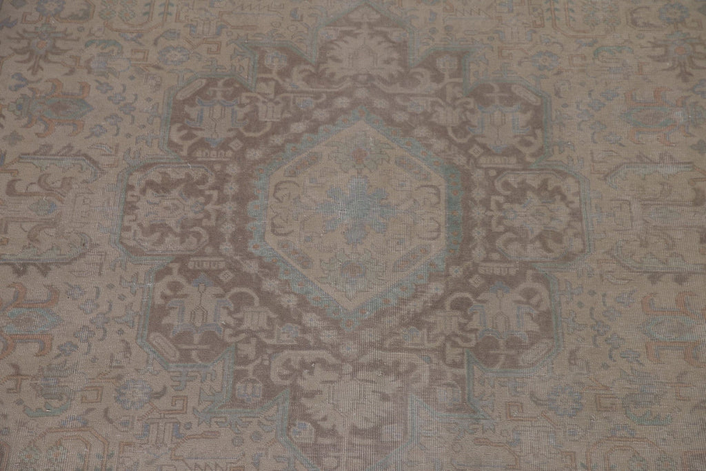 Antique Distressed Tabriz Persian Area Rug 10x13