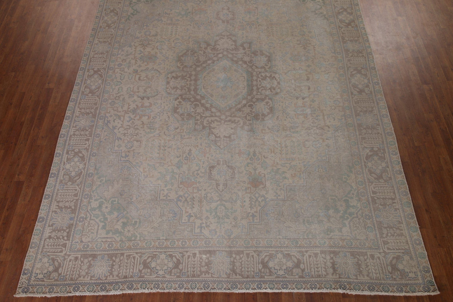 Antique Distressed Tabriz Persian Area Rug 10x13