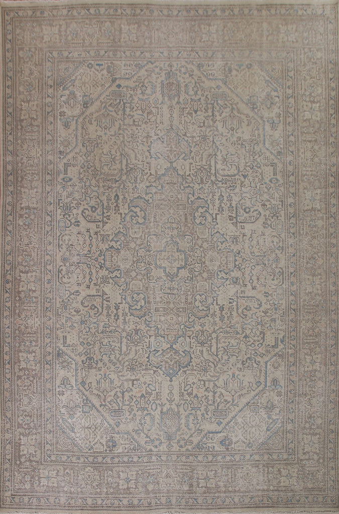 Wool Distressed Tabriz Persian Area Rug 10x12