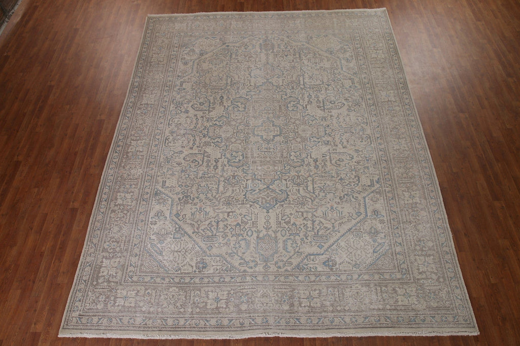 Wool Distressed Tabriz Persian Area Rug 10x12