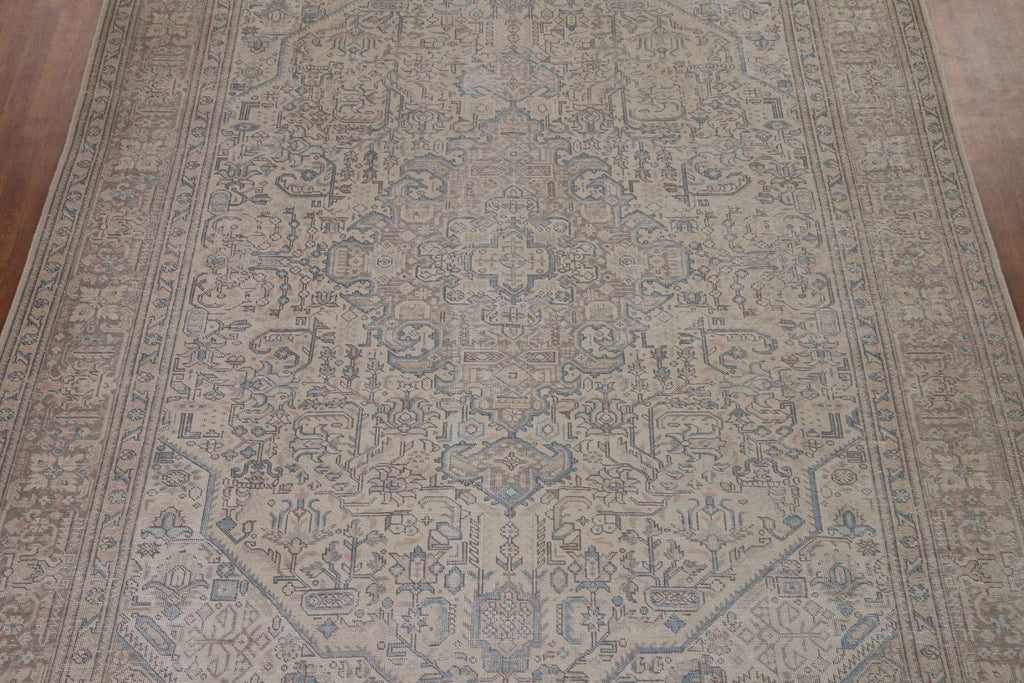 Wool Distressed Tabriz Persian Area Rug 10x12