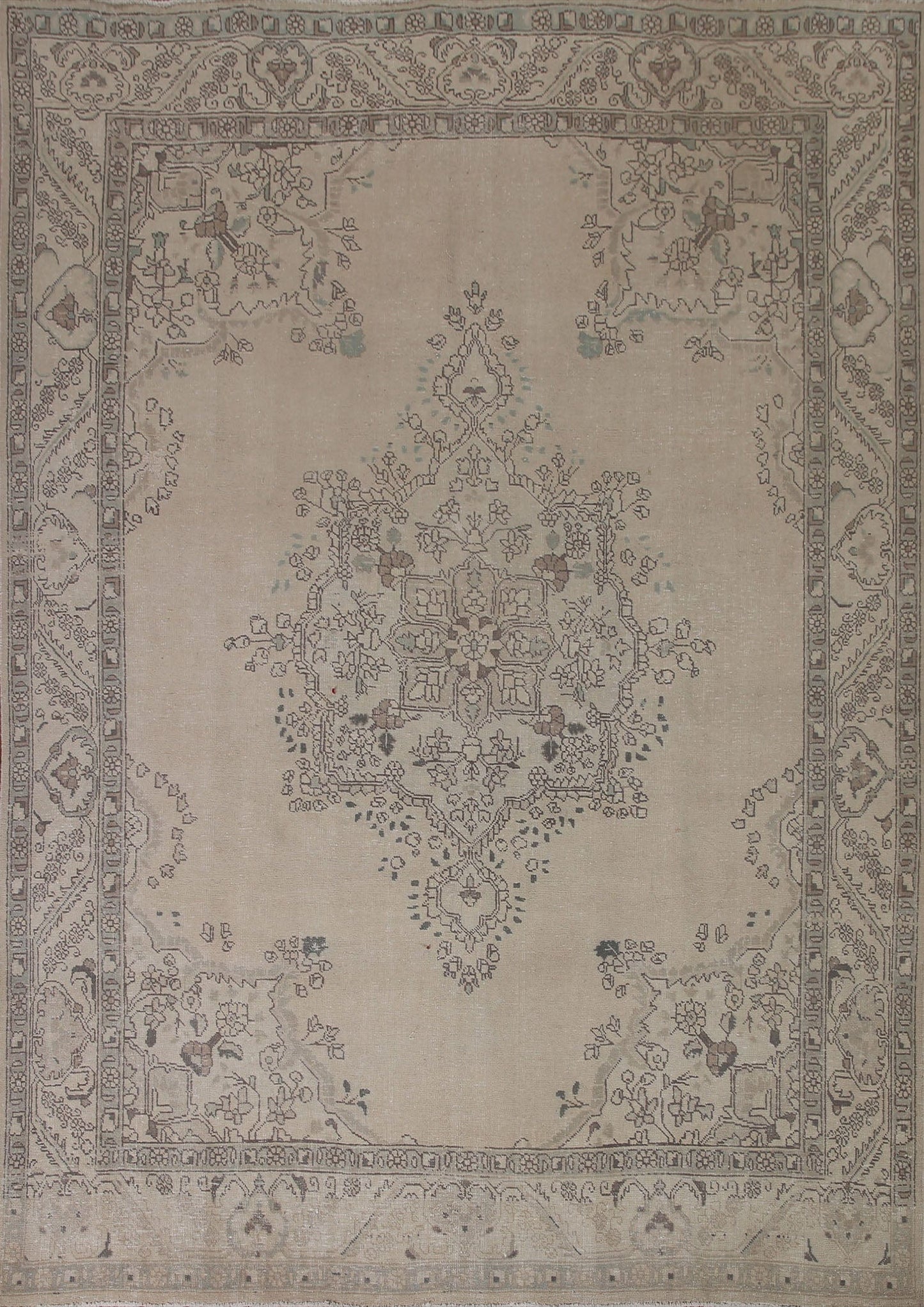 Distressed Tabriz Persian Area Rug 8x10