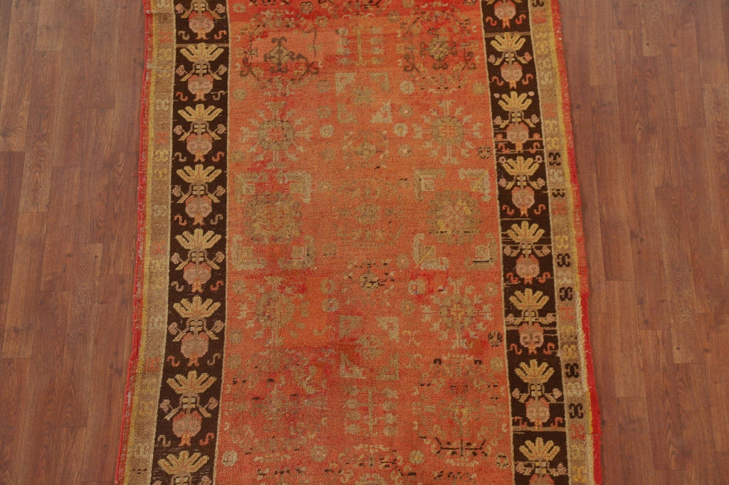 Pre-1900 Vegetable Dye Khotan Antique Area Rug 4x8