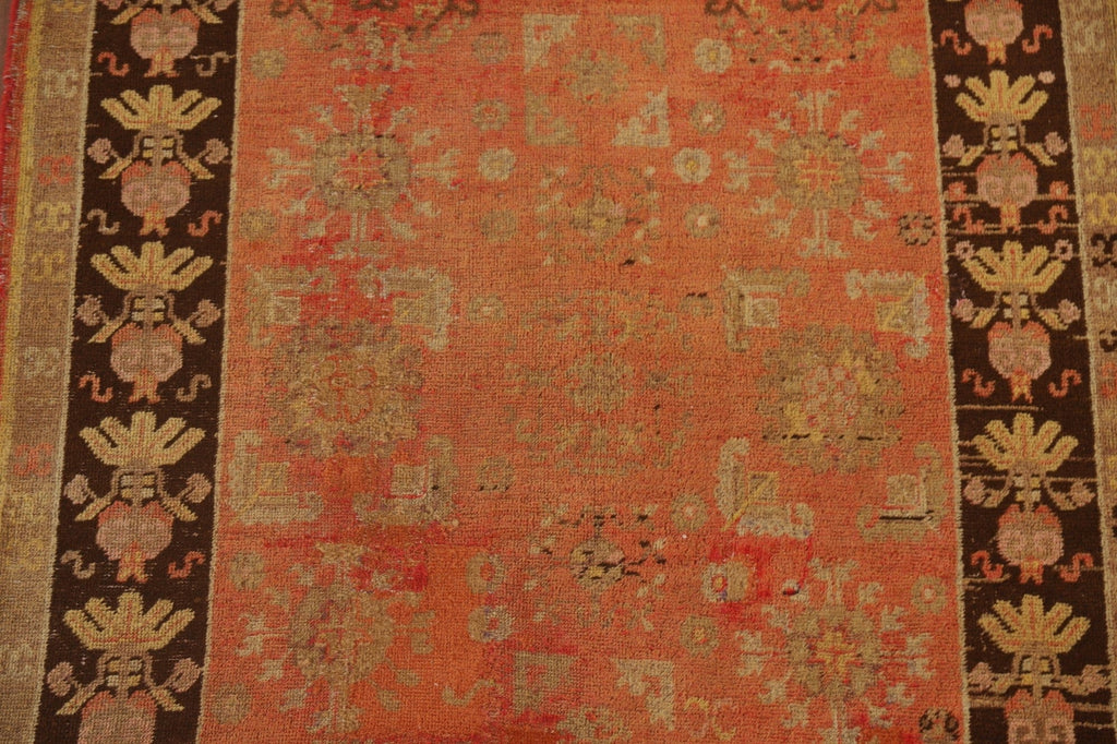 Pre-1900 Vegetable Dye Khotan Antique Area Rug 4x8