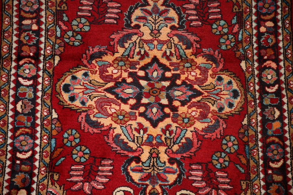 Vintage Red Lilian Persian Area Rug 4x5