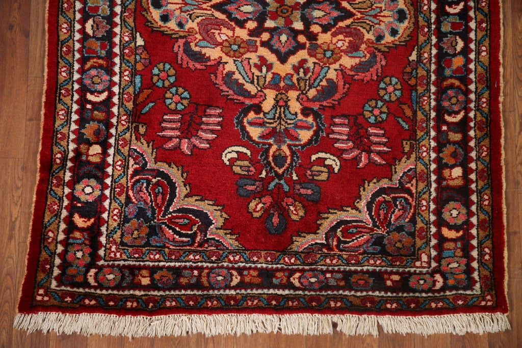 Vintage Red Lilian Persian Area Rug 4x5