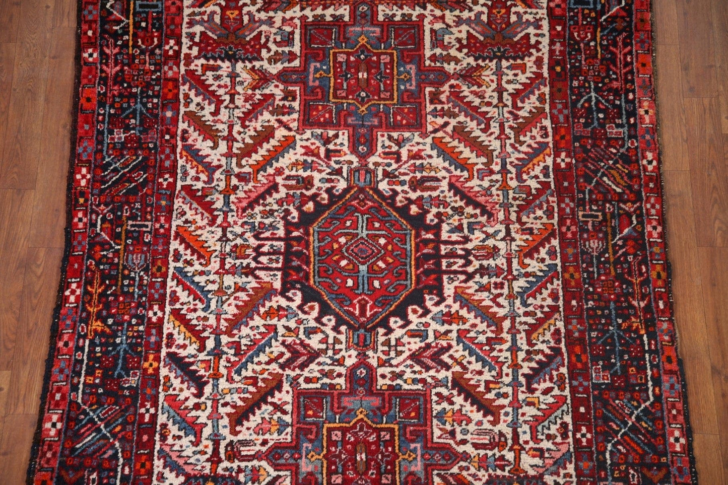 Tribal Gharajeh Persian Area Rug 5x6