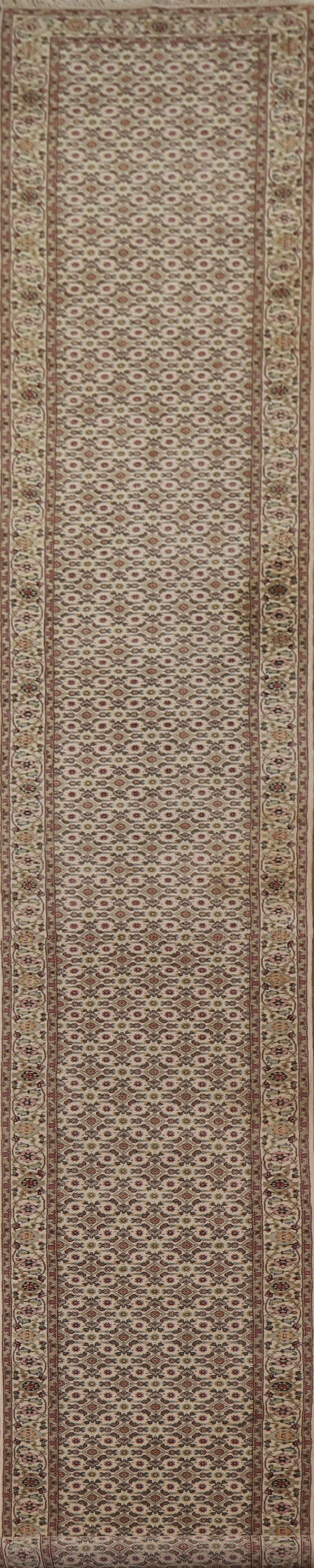 Geometric Wool Bidjar Oriental Runner Rug 3x24