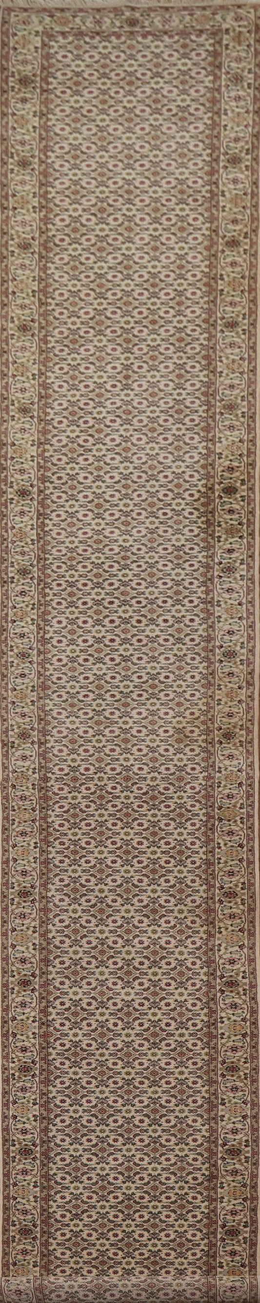 Geometric Wool Bidjar Oriental Runner Rug 3x24