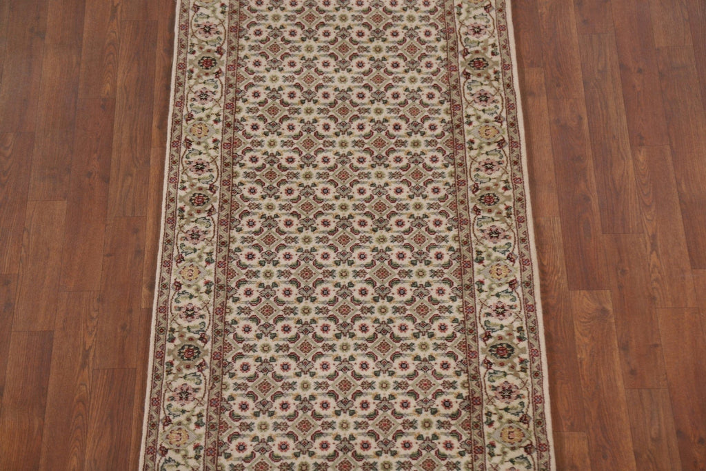 Geometric Wool Bidjar Oriental Runner Rug 3x24