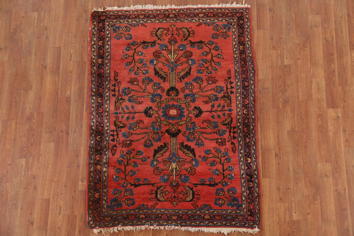 Vegetable Dye Antique Lilian Persian Area Rug 4x5