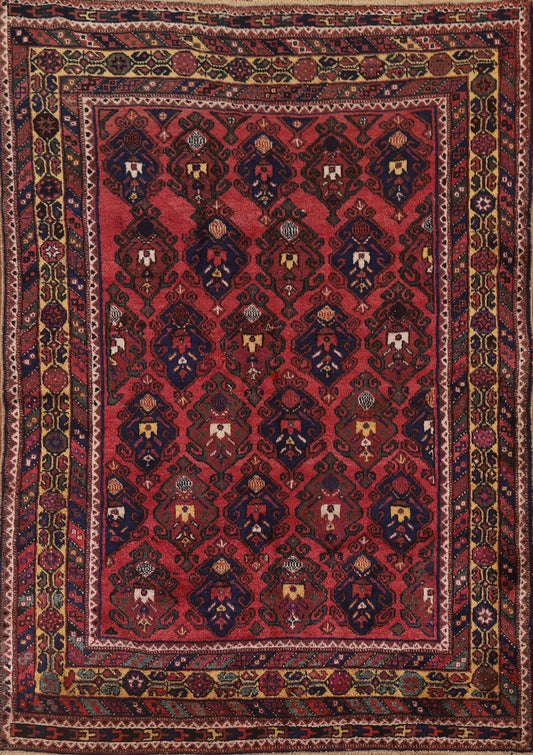Antique Vegetable Dye Sirjan Persian Area Rug 5x6