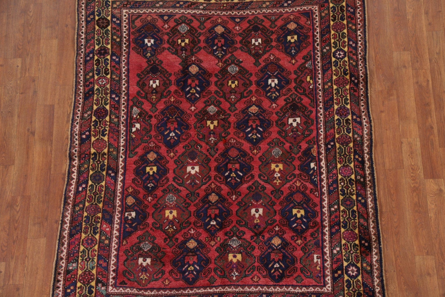 Antique Vegetable Dye Sirjan Persian Area Rug 5x6