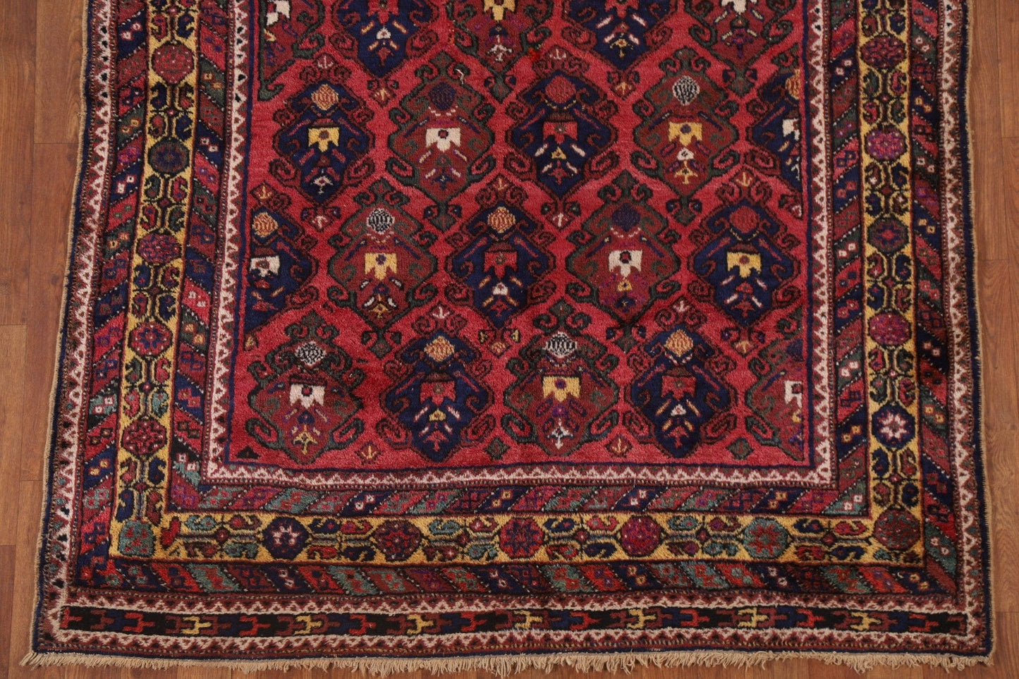 Antique Vegetable Dye Sirjan Persian Area Rug 5x6